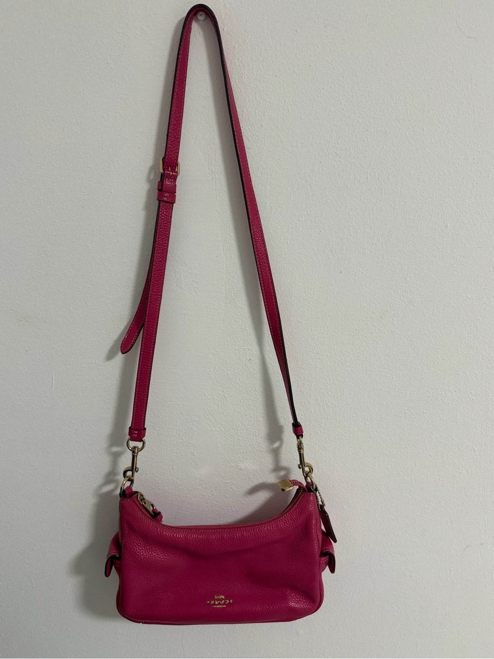 Coach Hot Pink Leather Crossbody Bag